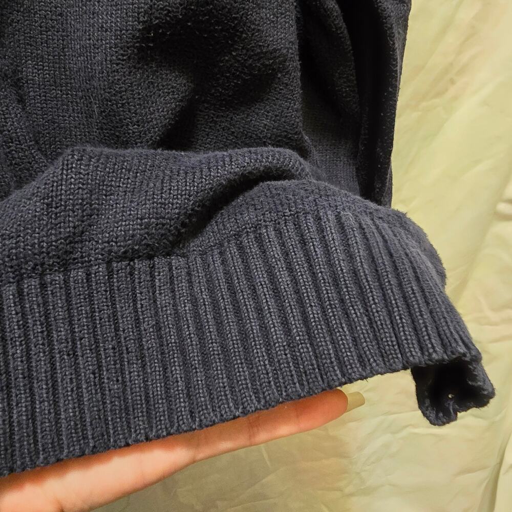 Polo Ralph Lauren 1/4 zip knit sweater 100% cotton men's XL long sleeve ribbed - Picture 8 of 12
